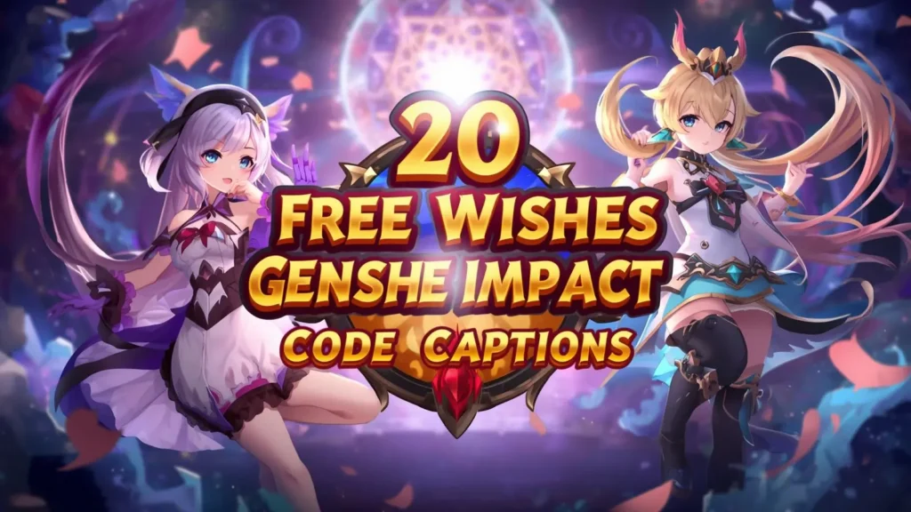 20 Free Wishes Genshin Impact Code Captions for Social Media