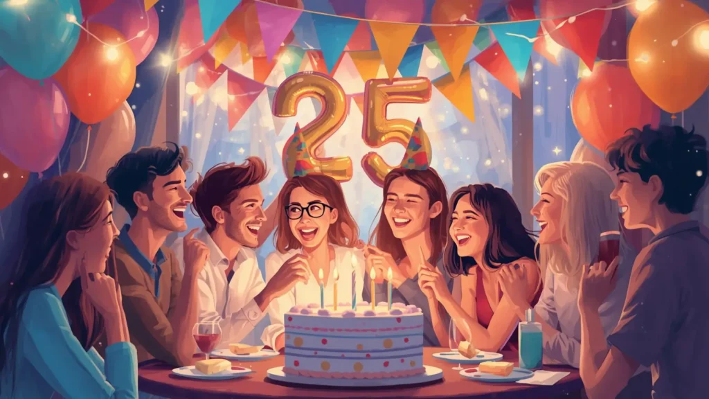 Celebration 25th Birthday Wishes