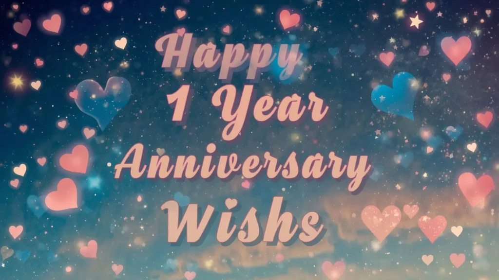 Heartfelt 1 Year Love Anniversary Wishes