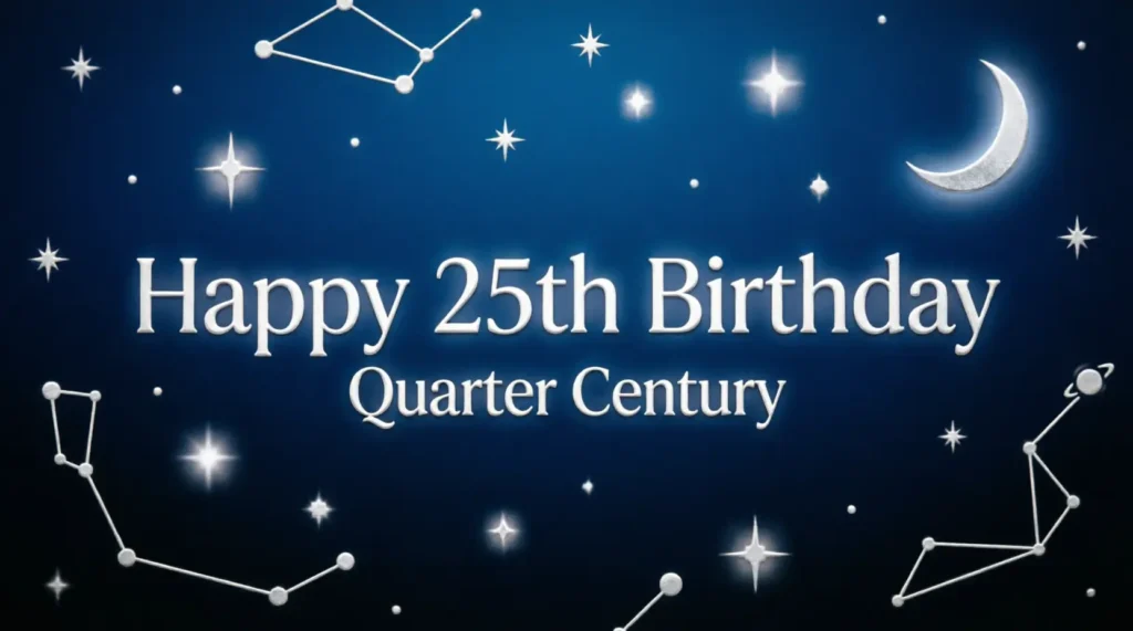 Heartfelt 25th Birthday Wishes