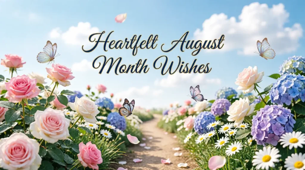 Heartfelt August Month Wishes