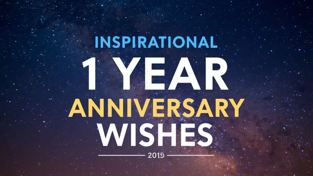 Inspirational 1 Year Love Anniversary Wishes