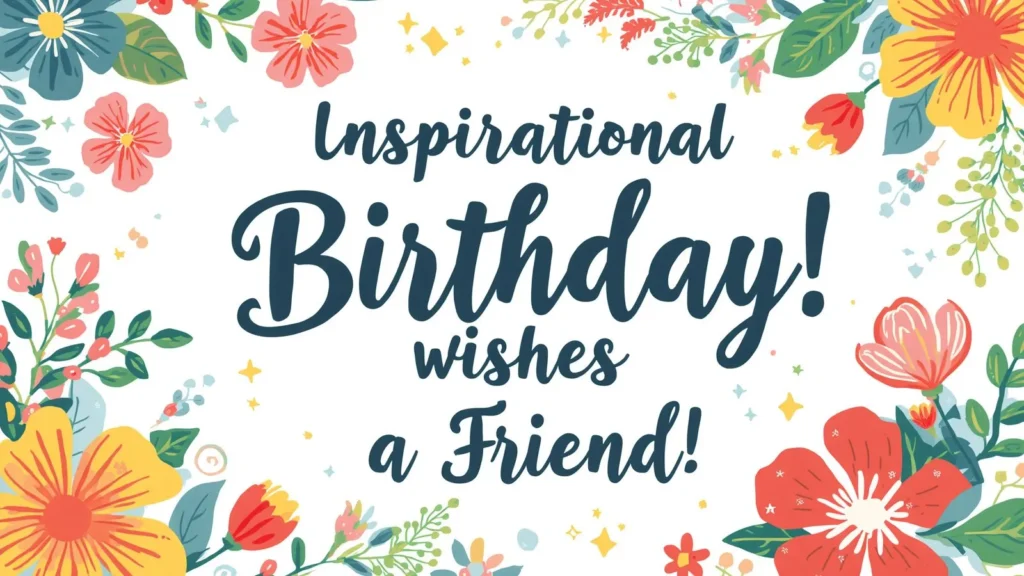Inspirational Birthday Wishes to a Friend