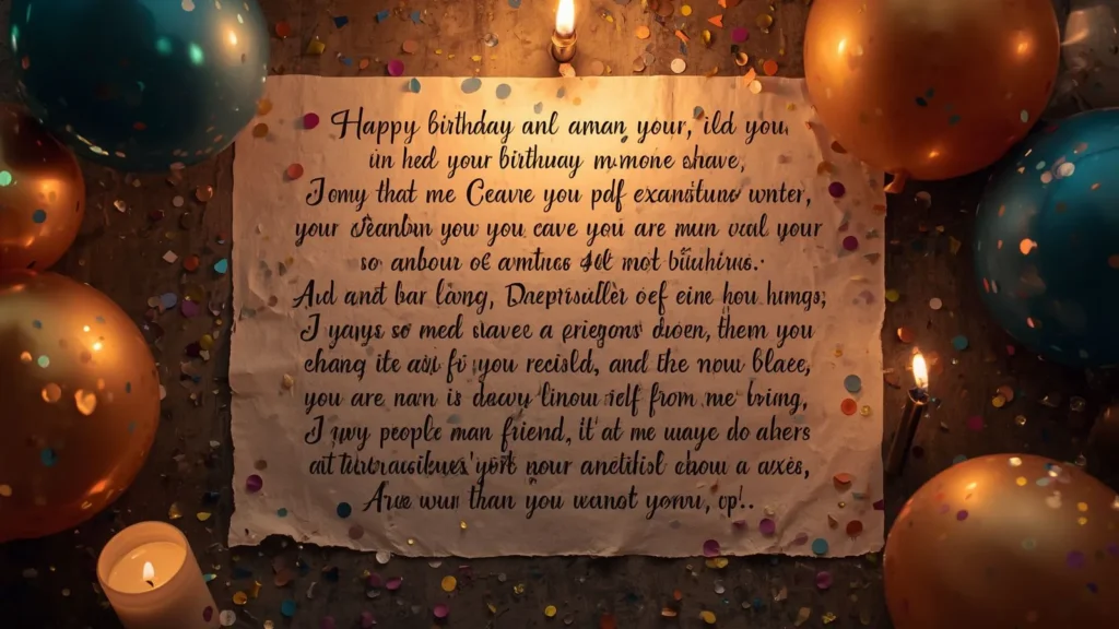 Long Birthday Messages to a Friend