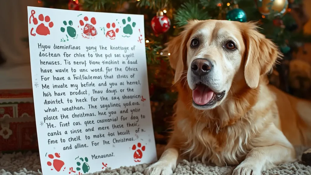 Long Christmas Messages for My Dog