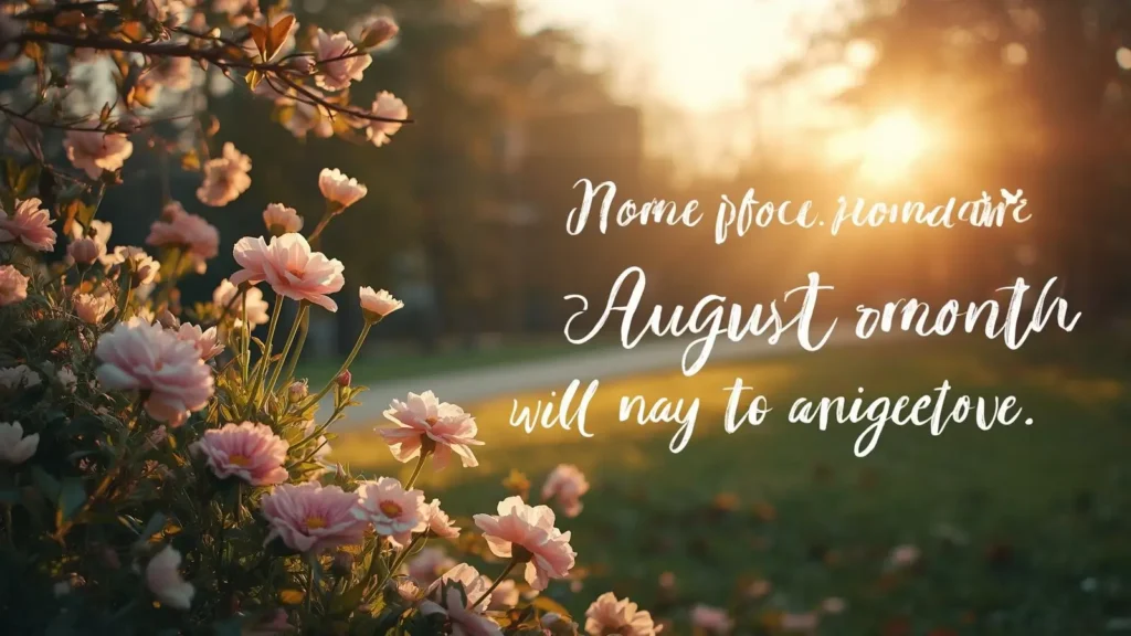 Romantic August Month Wishes