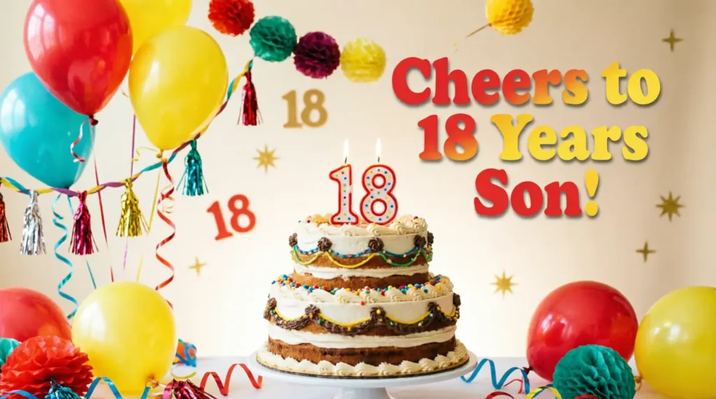 Short & Sweet 18th Birthday Wishes for Son