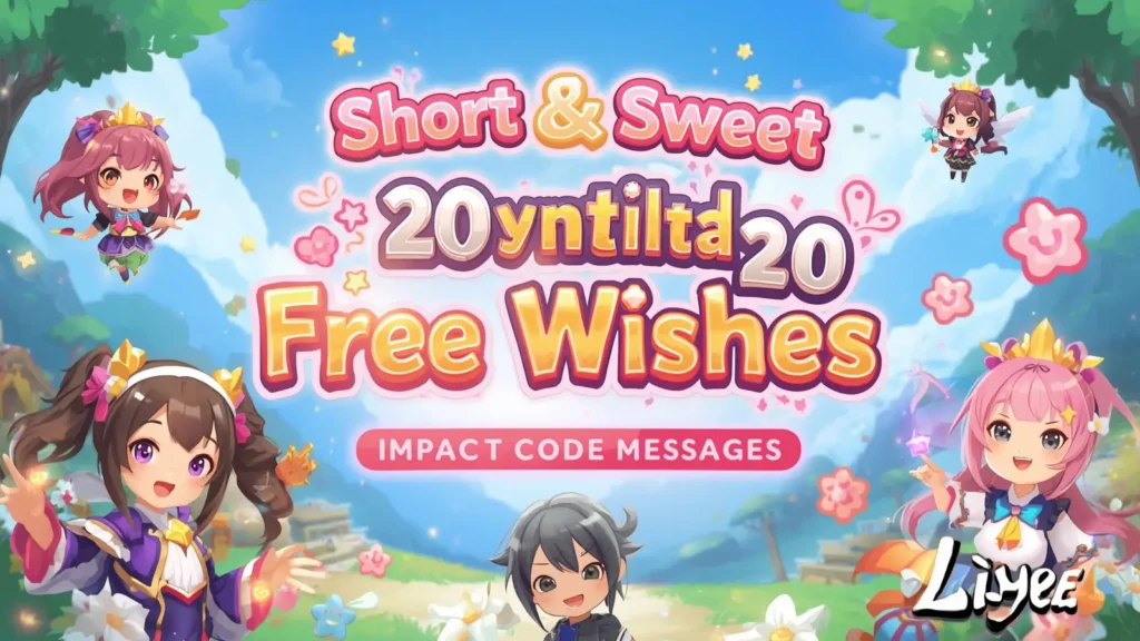 Short & Sweet 20 Free Wishes Genshin Impact Code Messages