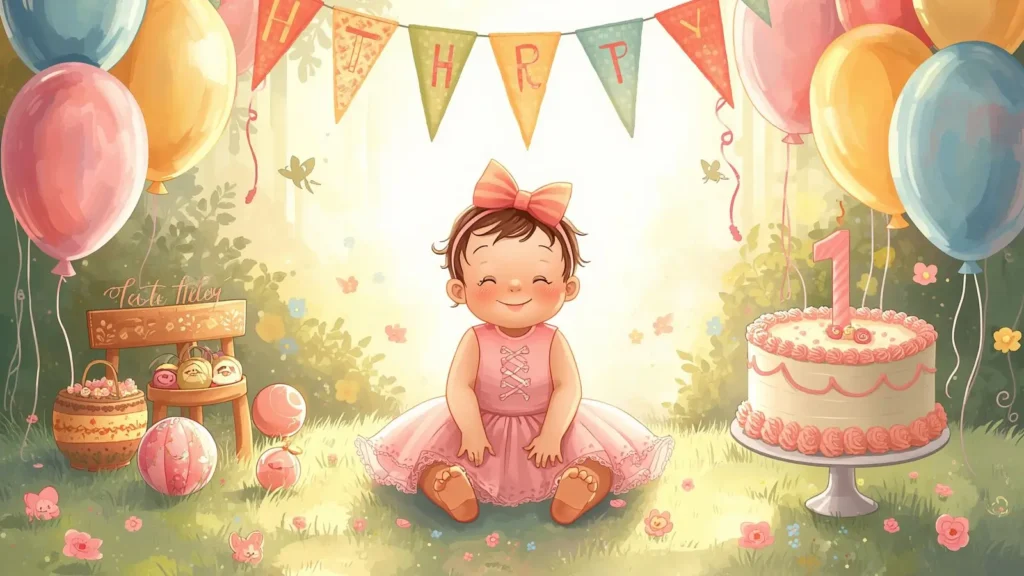 Unique 1st Birthday Wishes for Baby Girl Niece