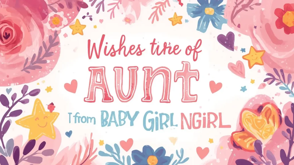 Wishes from Aunt to Baby Girl Niece