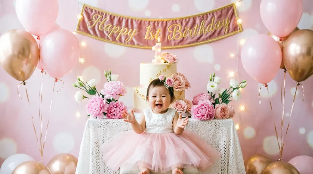  Heartfelt 1st birthday wishes for girl