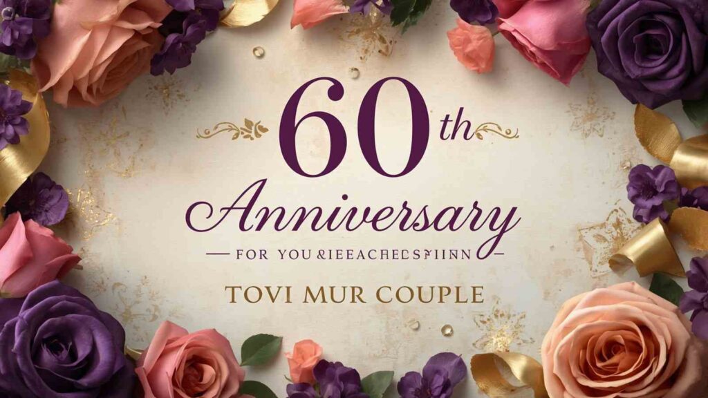 Heartfelt 60th Anniversary Wishes for Couple