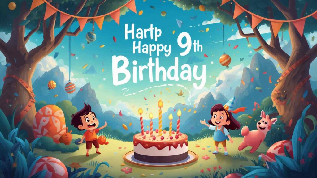 Heartfelt 9th birthday wishes