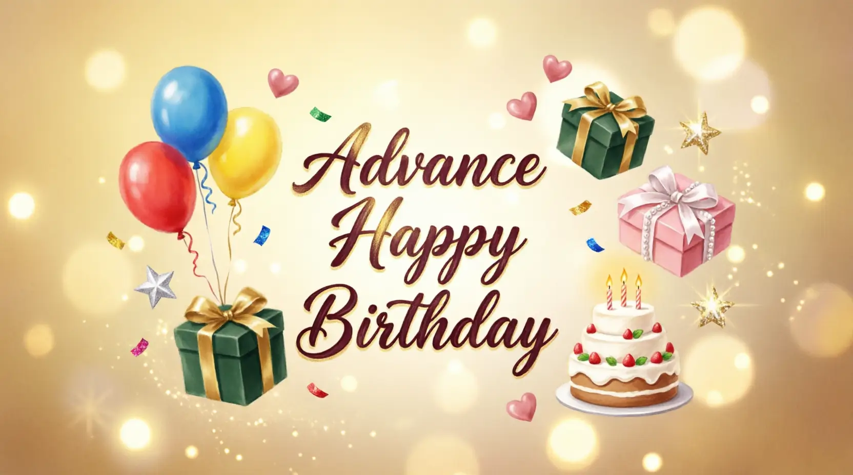 Heartfelt advance happy birthday wishes