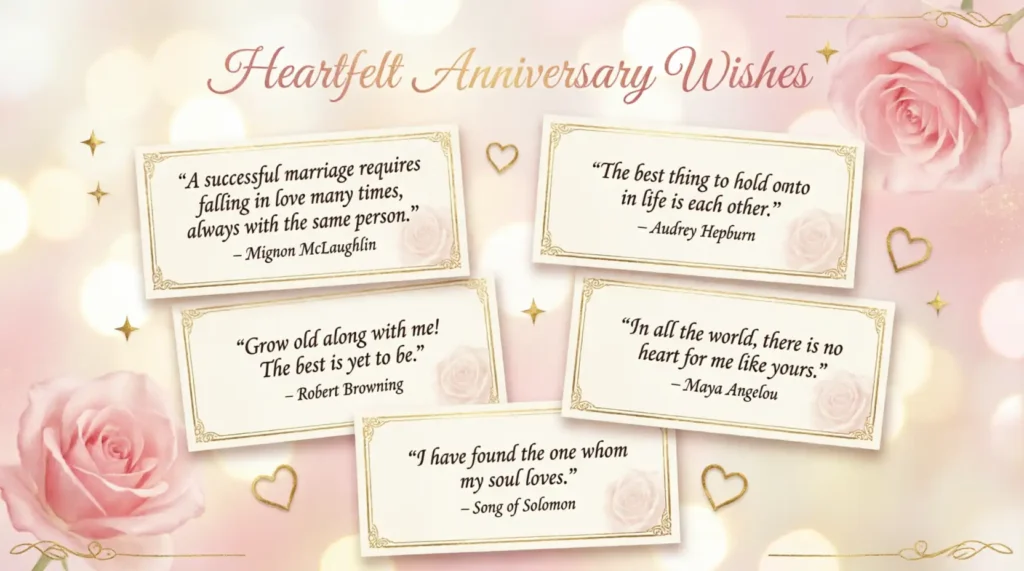 Heartfelt Anniversary Wishes Quotes
