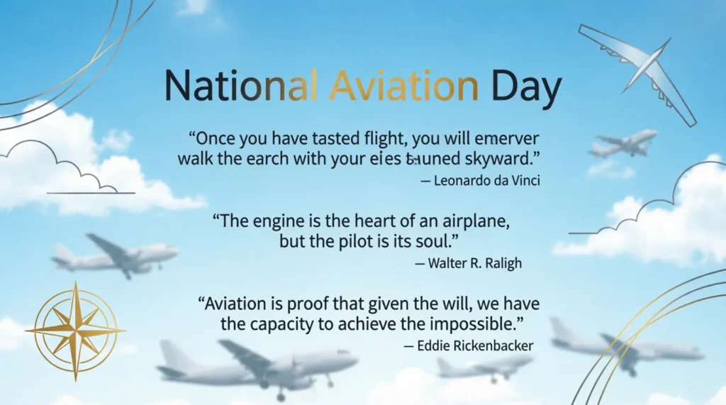 Heartfelt National Aviation Day Quotes