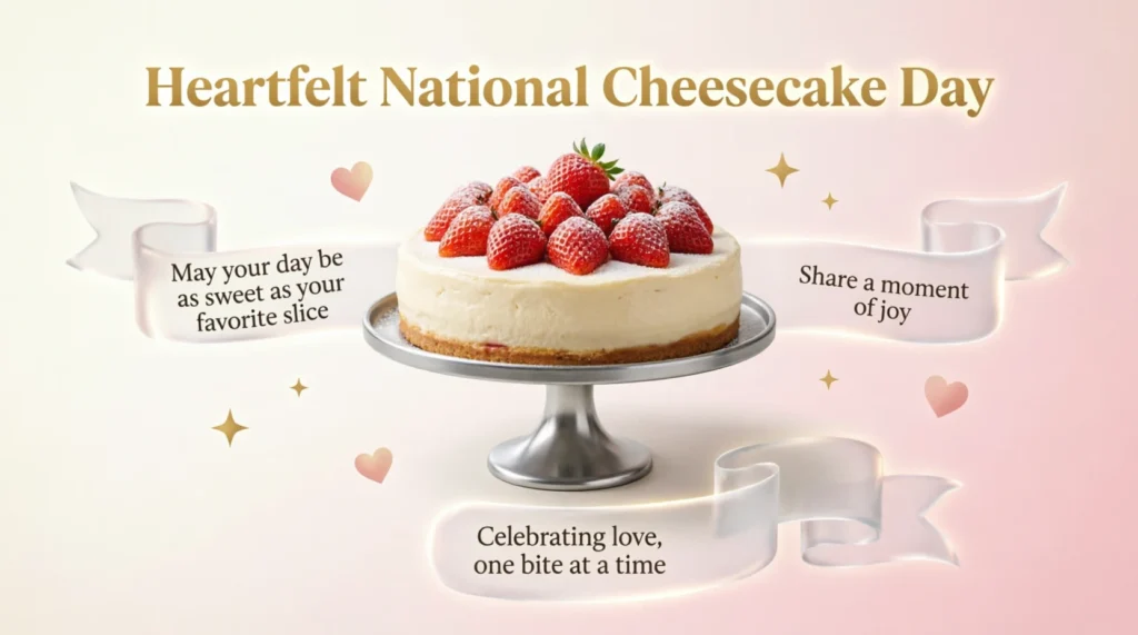 Heartfelt National Cheesecake Day Wishes