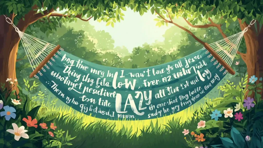 Heartfelt National Lazy Day Quotes