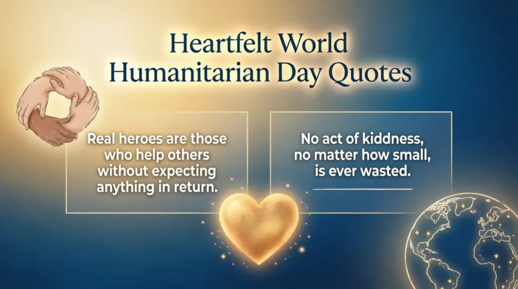 Heartfelt World Humanitarian Day Quotes