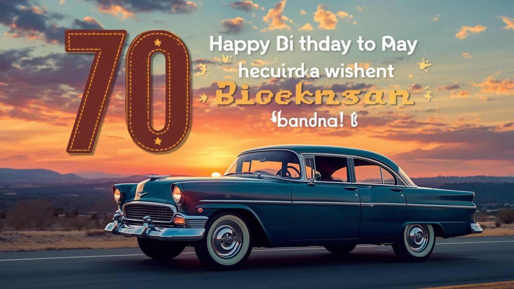 Inspirational 70th birthday wishes for a man