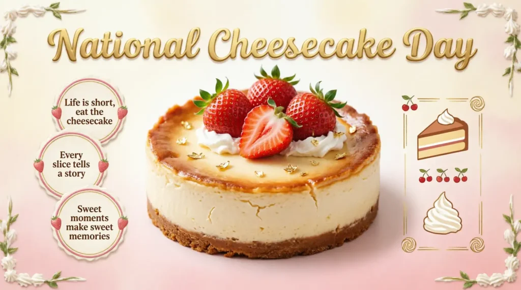 Inspirational National Cheesecake Day Wishes