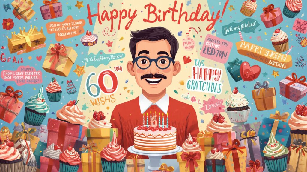 Long Messages 60th birthday wishes for a man