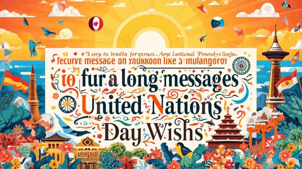 Long Messages United Nations Day Wishes