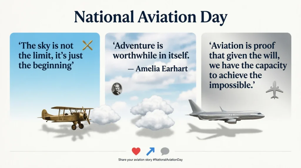 National Aviation Day Quotes For Social Media Captions