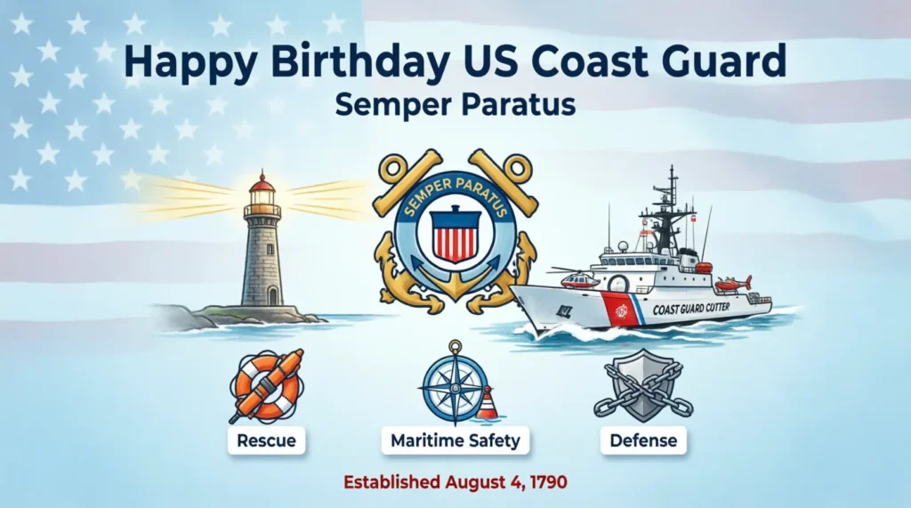 Patriotic Coast Guard Birthday Wishes
