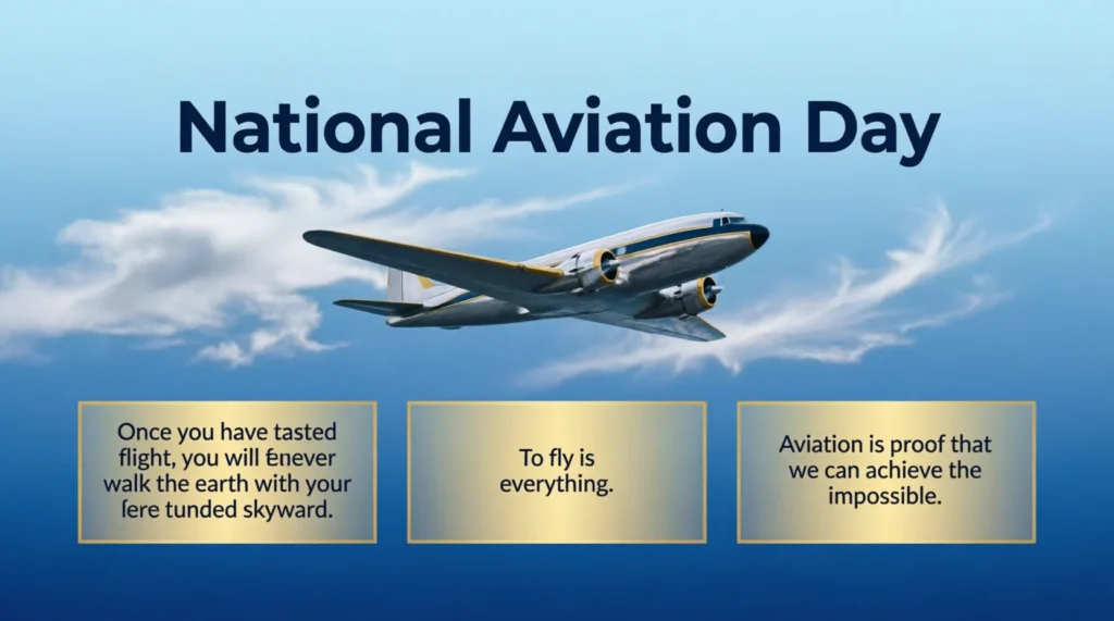 Short & Sweet National Aviation Day Quotes