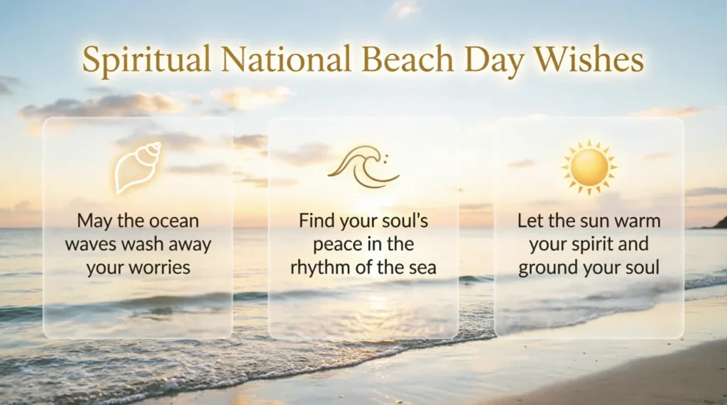 Spiritual National Beach Day Wishes