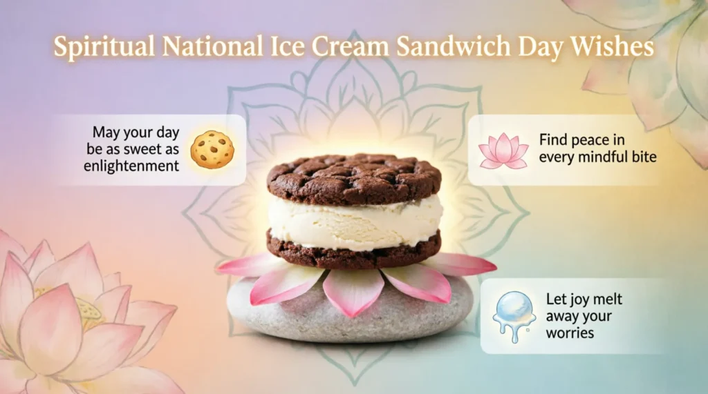 Spiritual National Ice Cream Sandwich Day Wishes