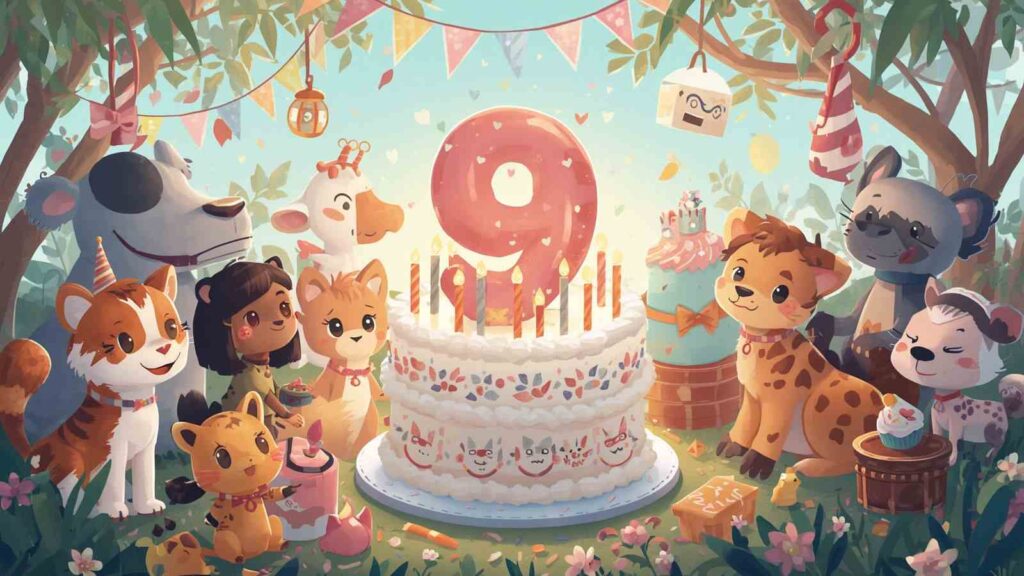 Unique 9th birthday wishes