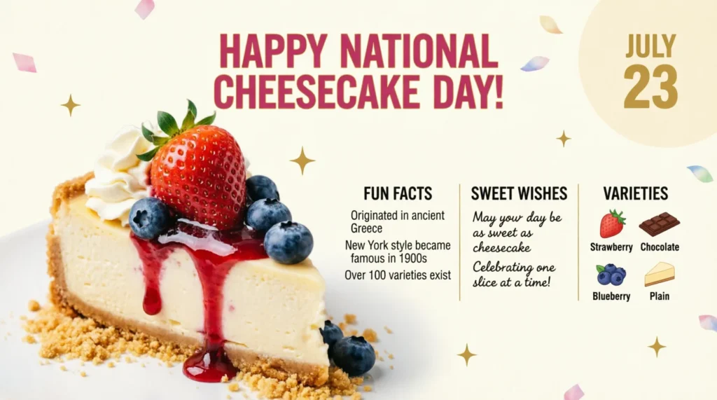 Unique National Cheesecake Day Wishes