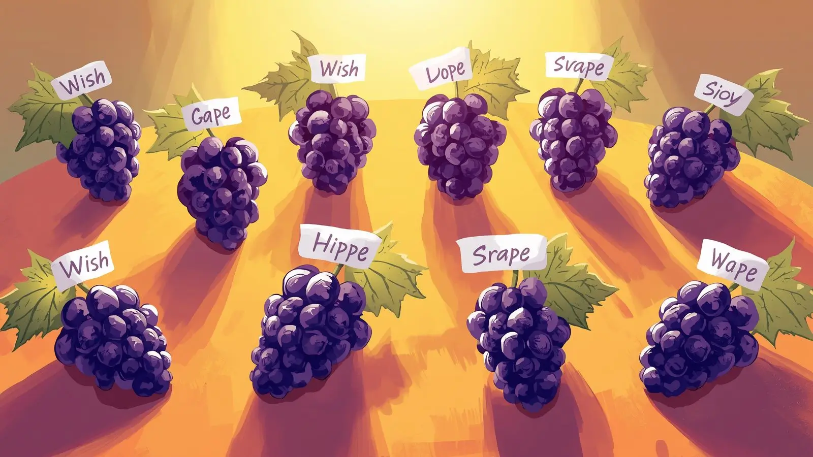 12 grapes wishes examples