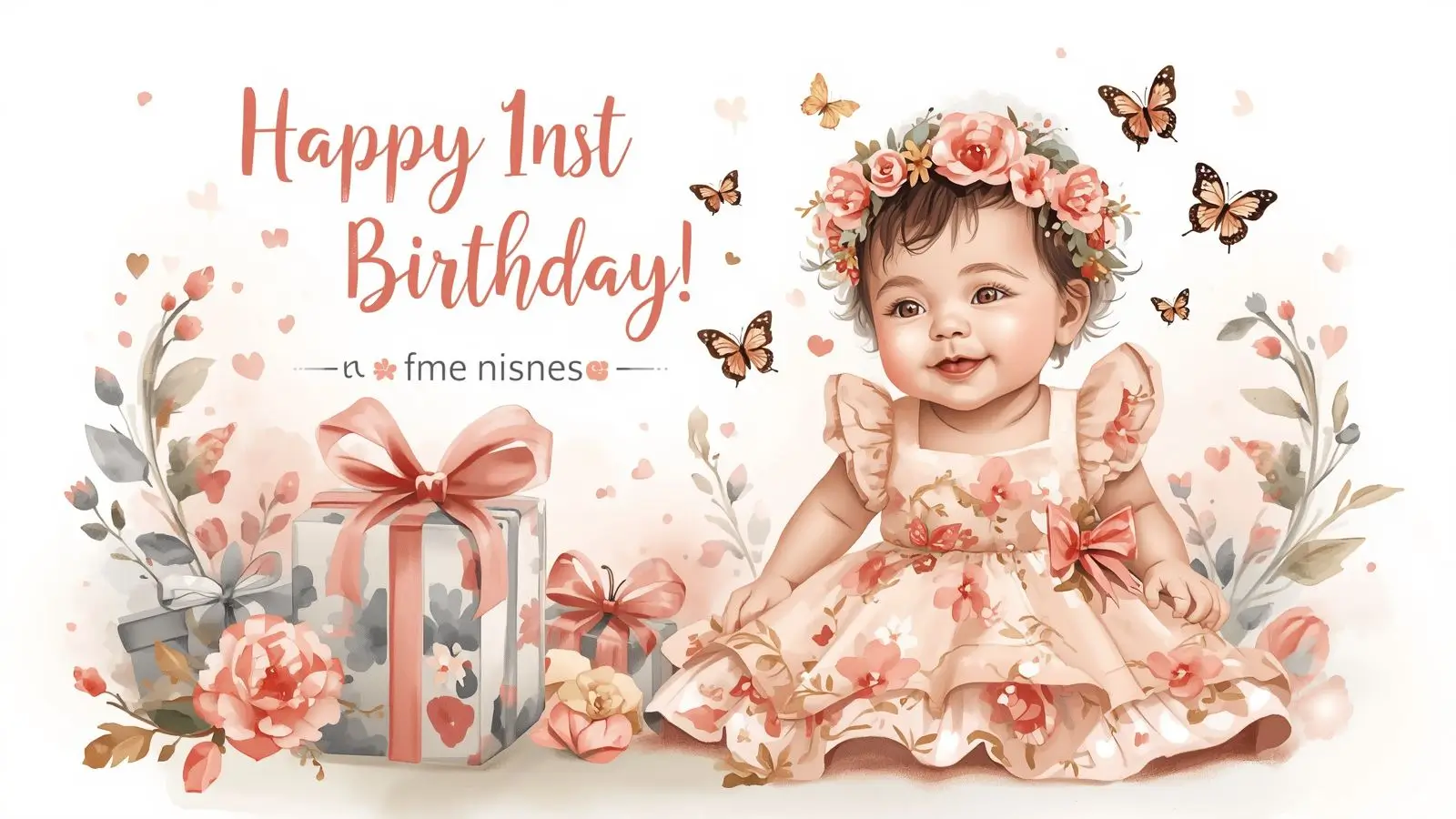 1st birthday wishes for baby girl niece