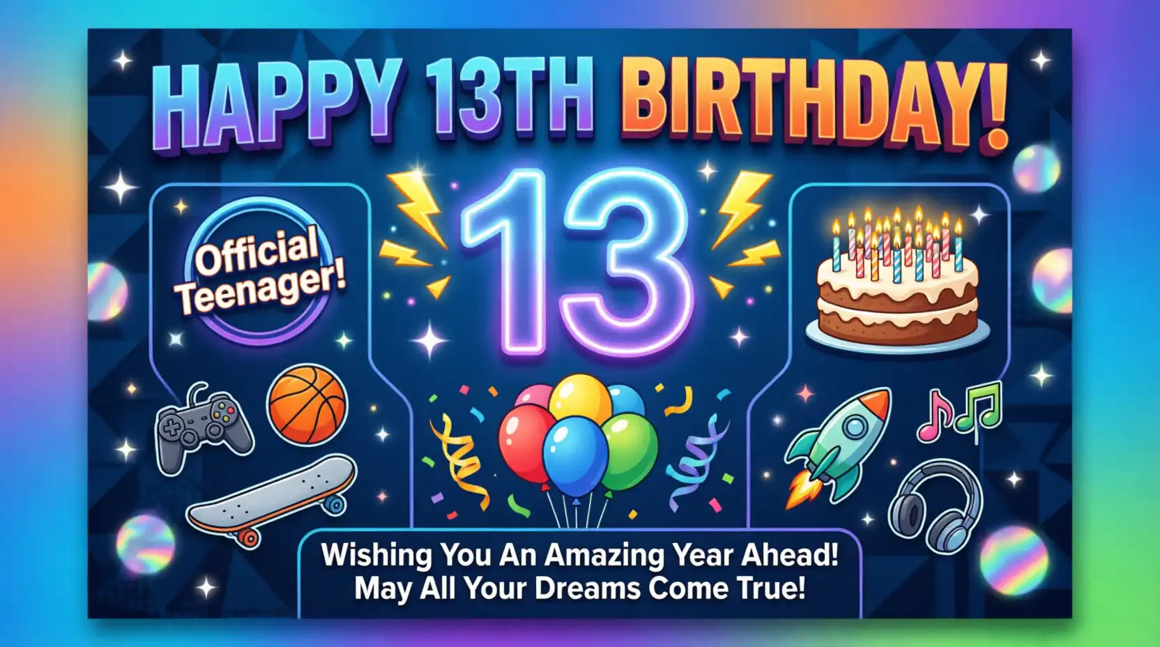 13th birthday wishes for boy