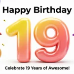 19th birthday wishes