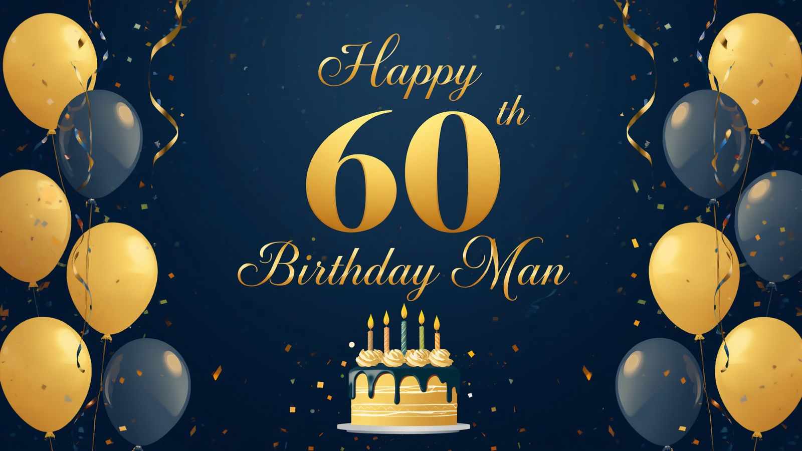 60th birthday wishes for a man