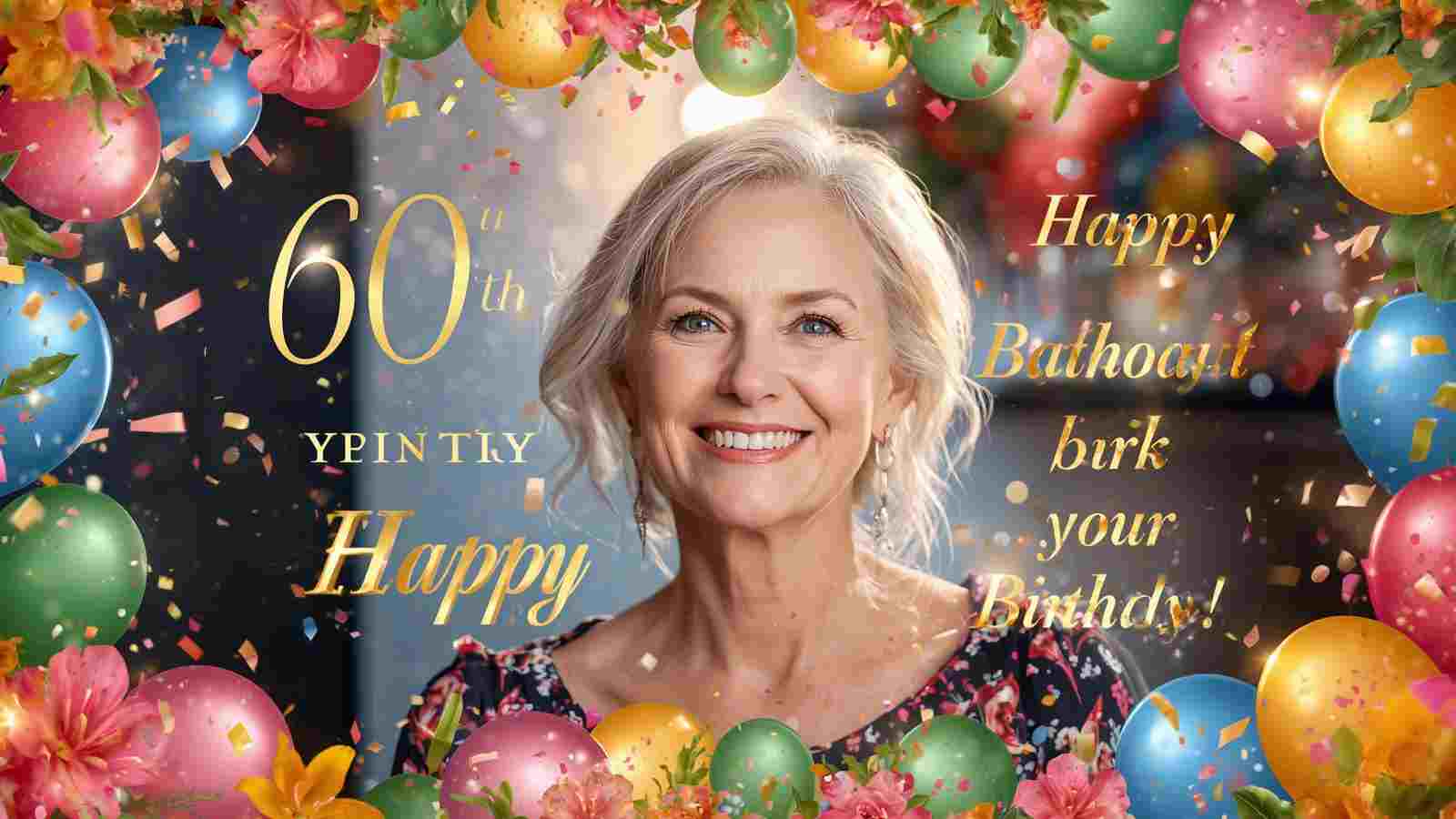 60th birthday wishes for a woman
