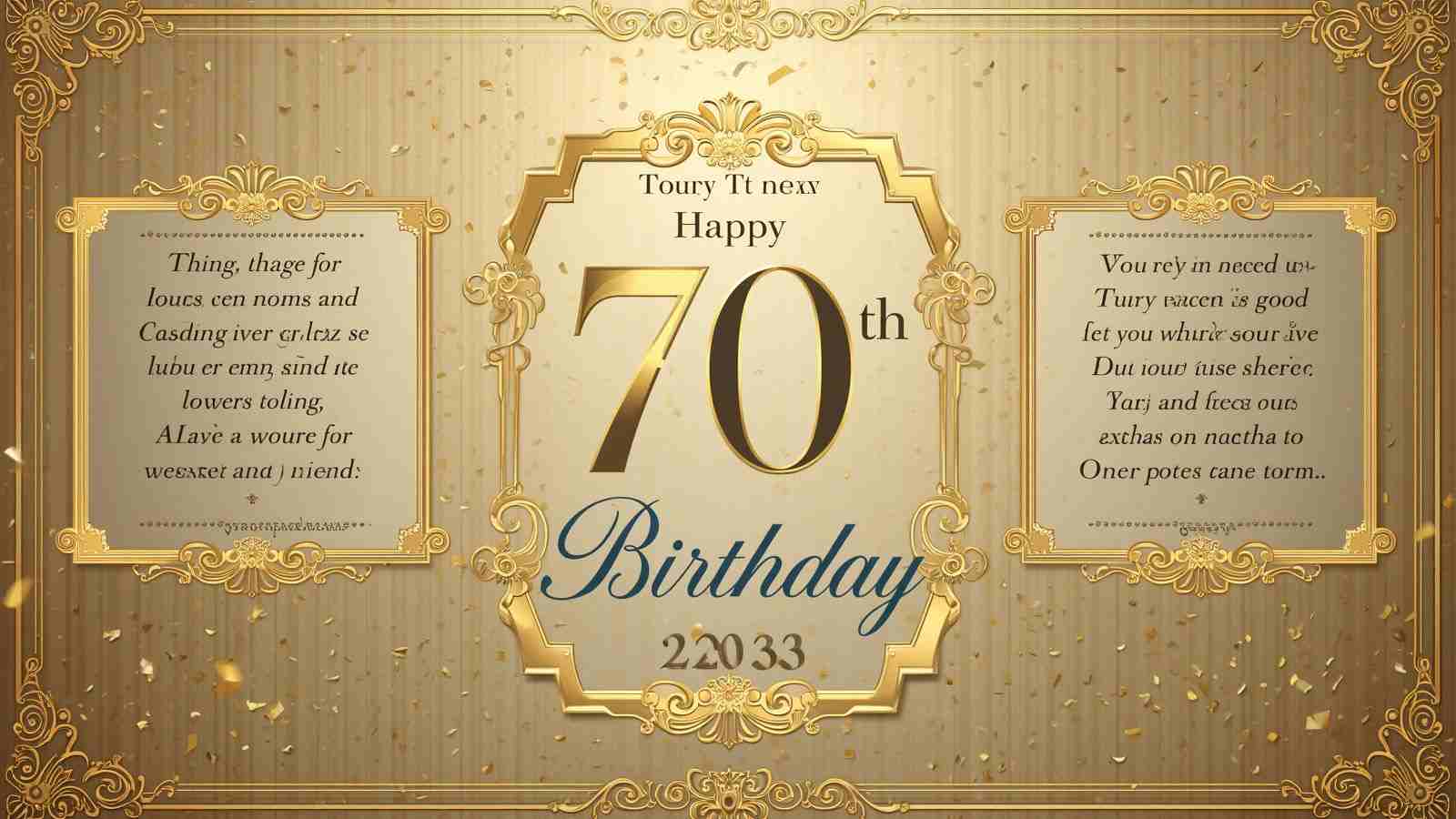 70th birthday wishes for friend