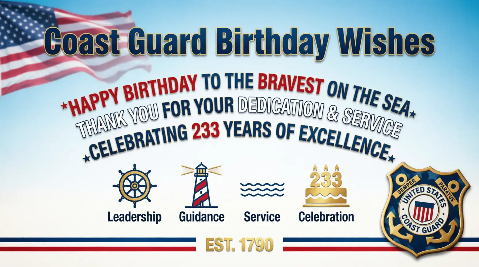 Coast Guard Birthday Wishes