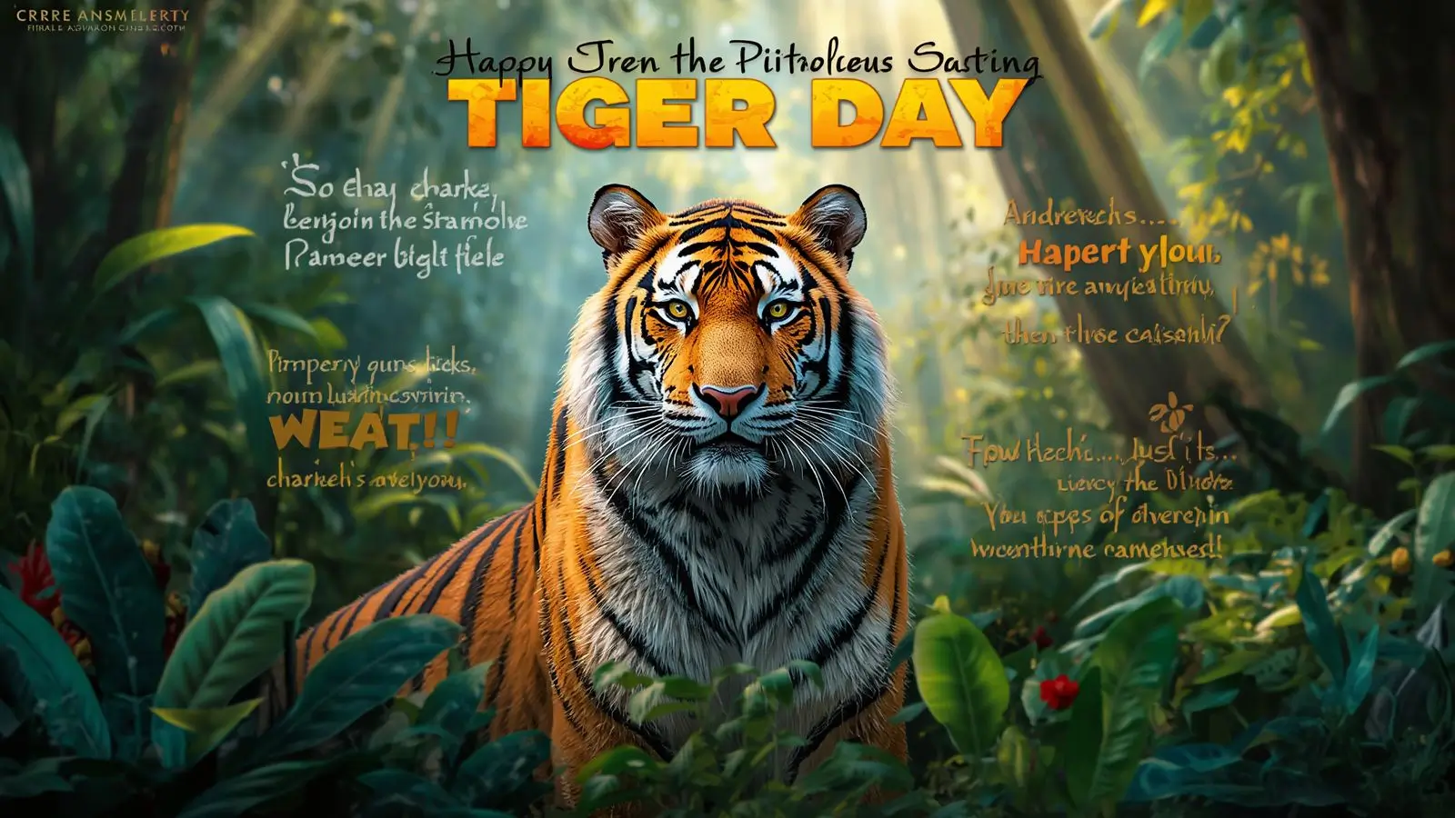 International Tiger Day Wishes