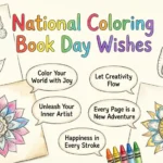National Coloring Book Day Wishes