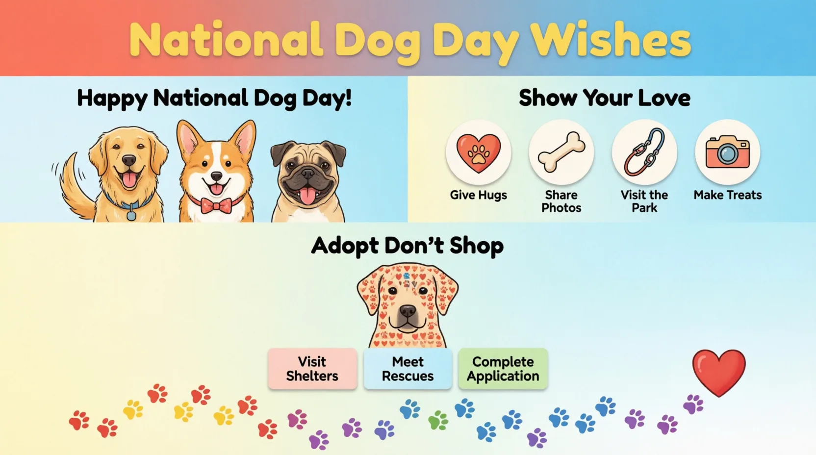 National Dog Day Wishes