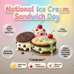 National Ice Cream Sandwich Day Wishes