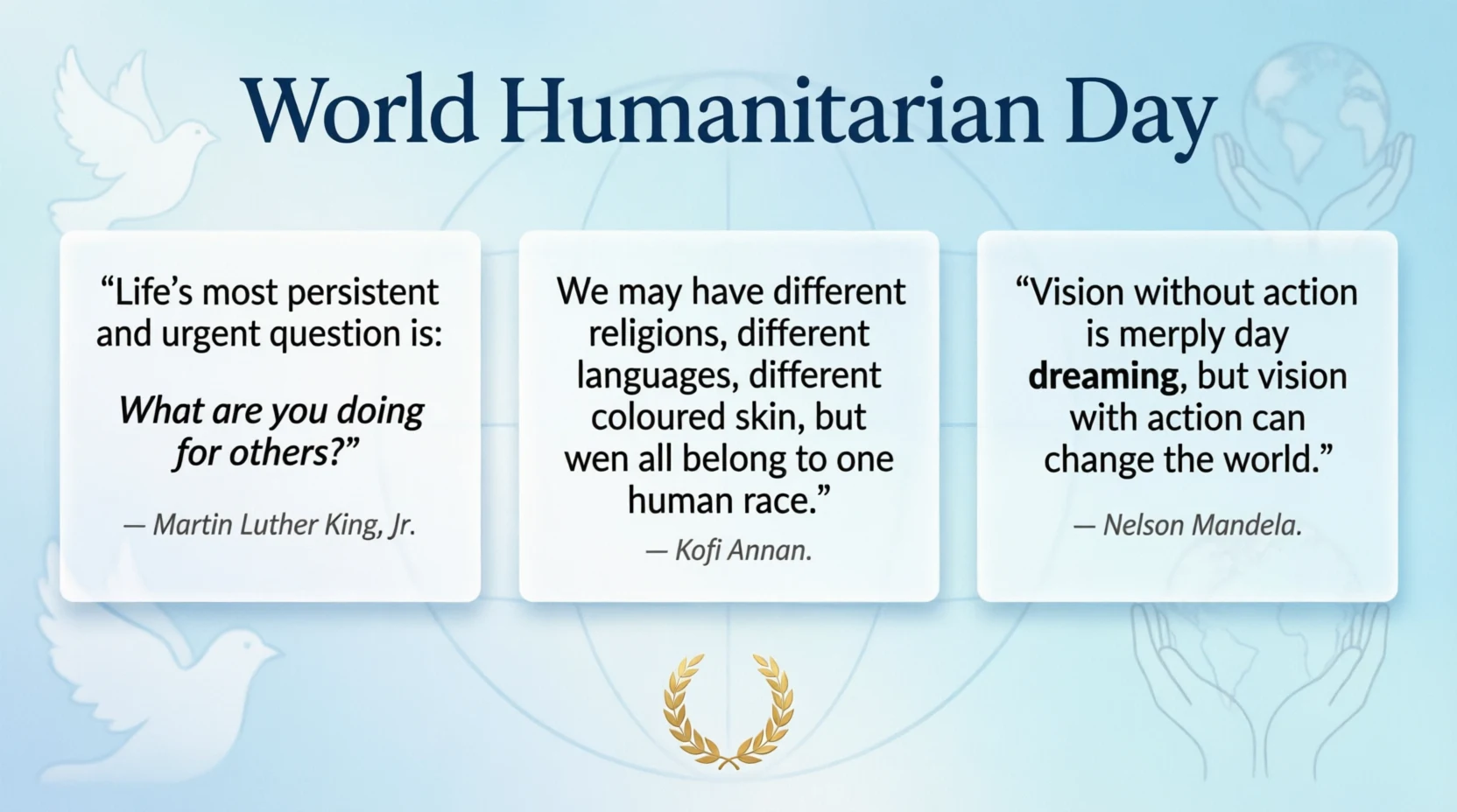 World Humanitarian Day Quotes