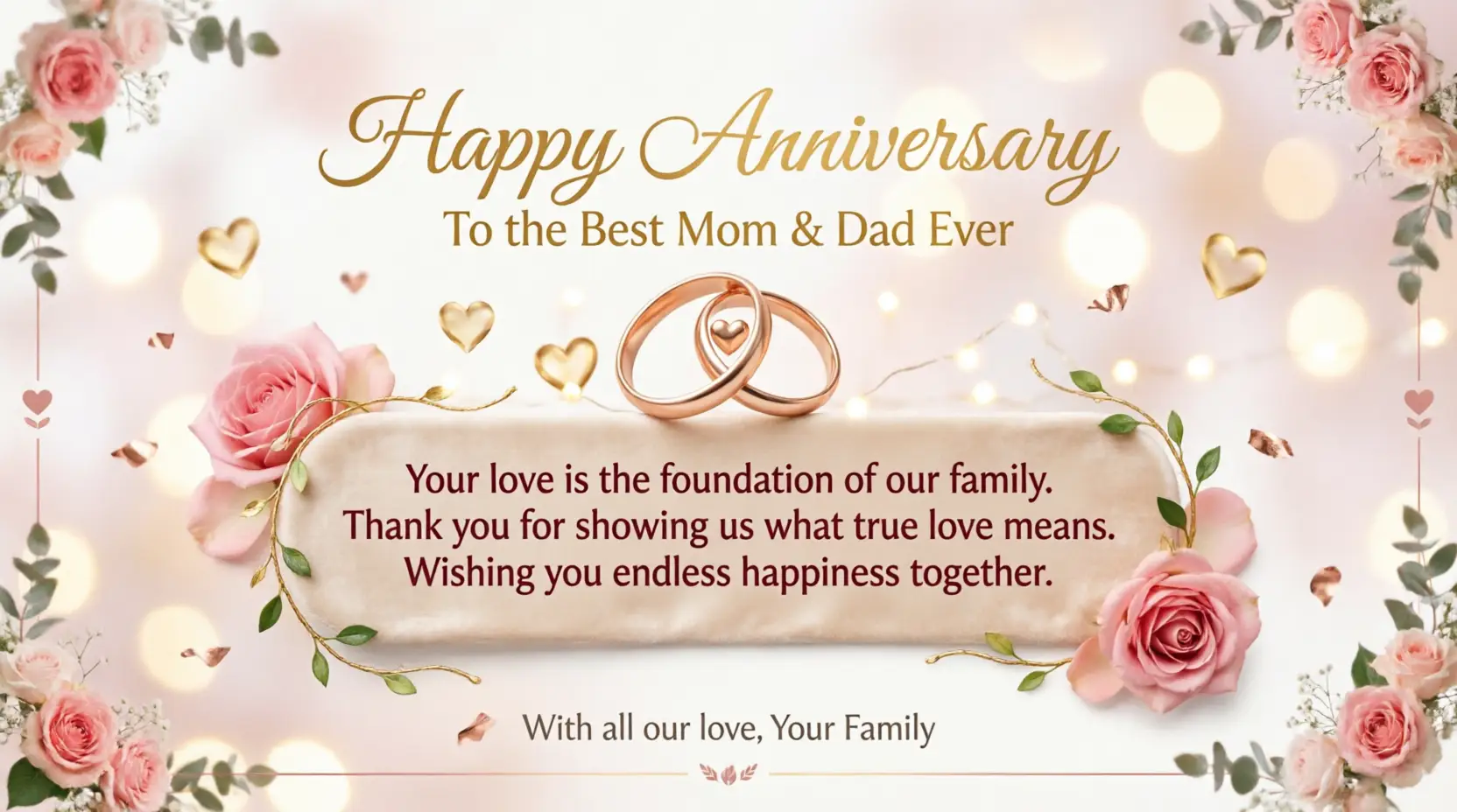 Anniversary Wishes for Mom and Dad