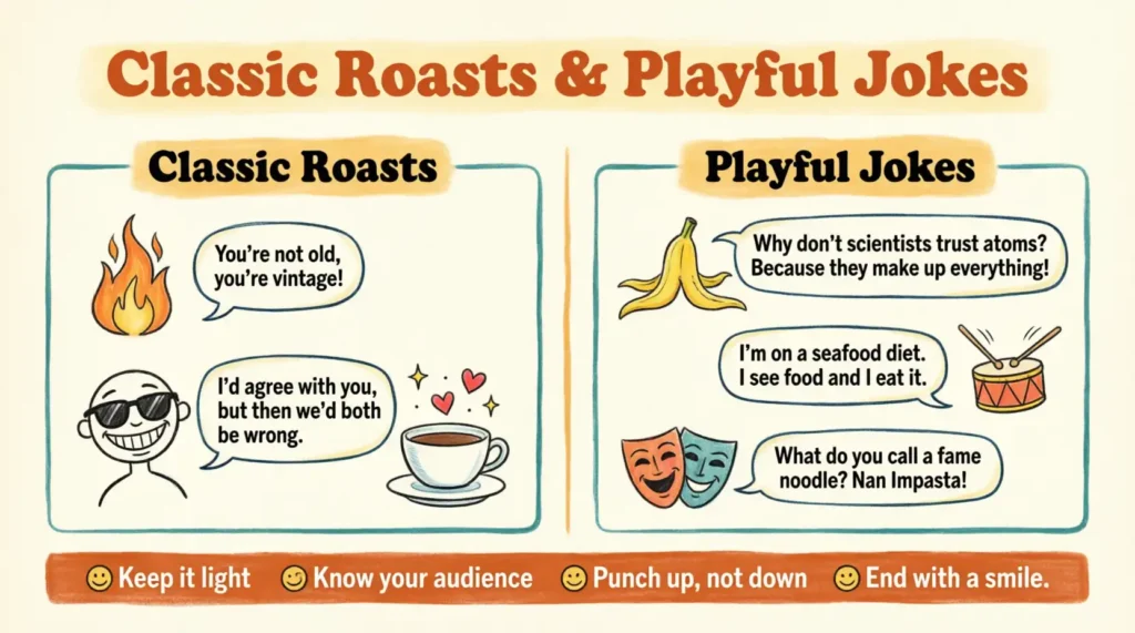 Classic Roasts & Playful Jokes