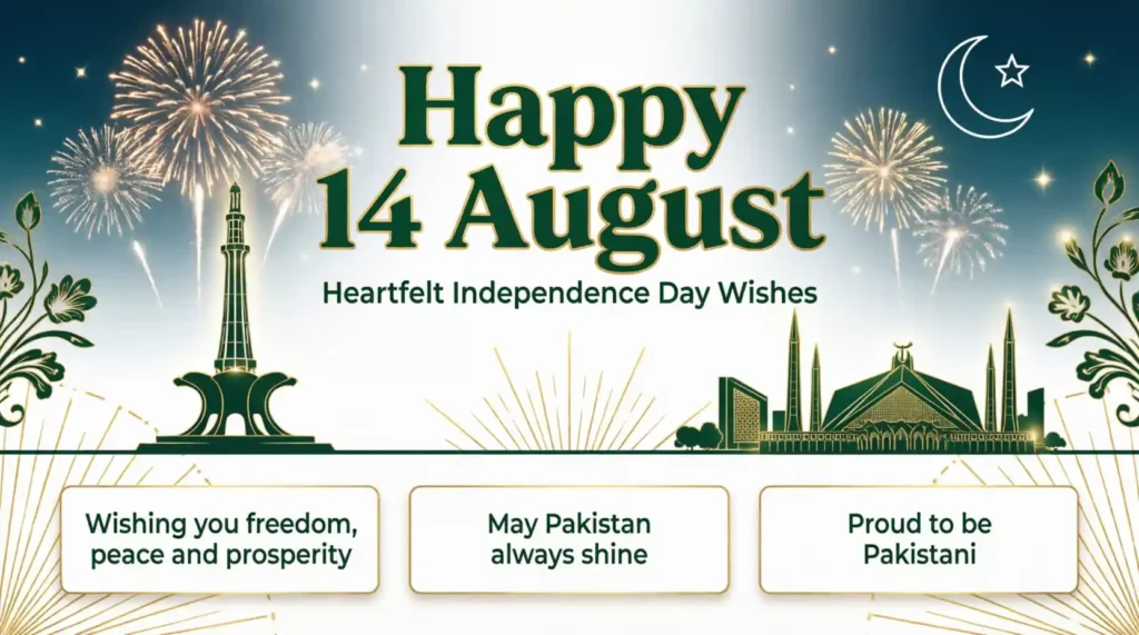 Heartfelt 14 August Wishes